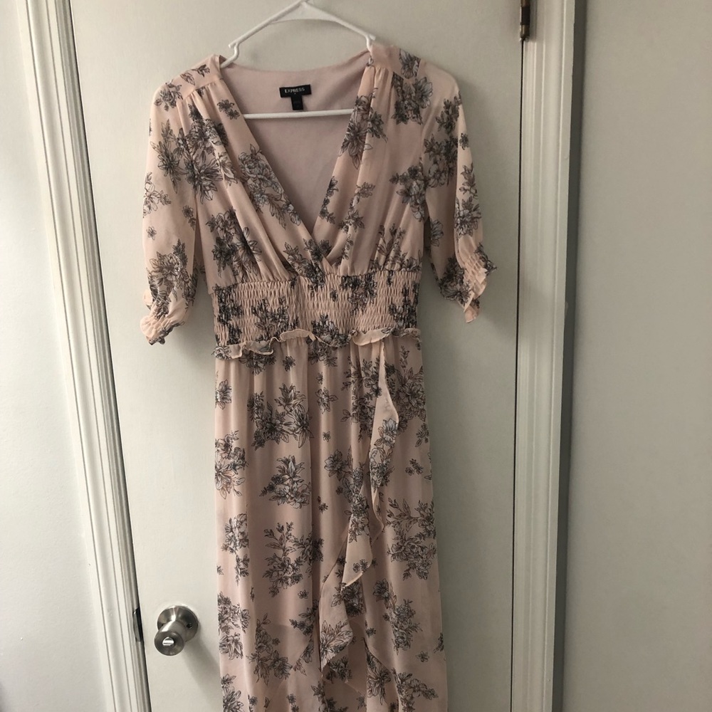 Express Pink Floral Dress
